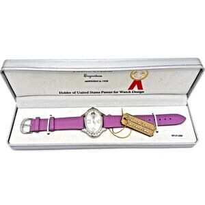 Marcel Drucker Signature Women’s Watch - Purple Leather Band - New